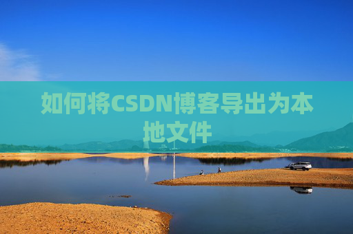 如何将CSDN博客导出为本地文件